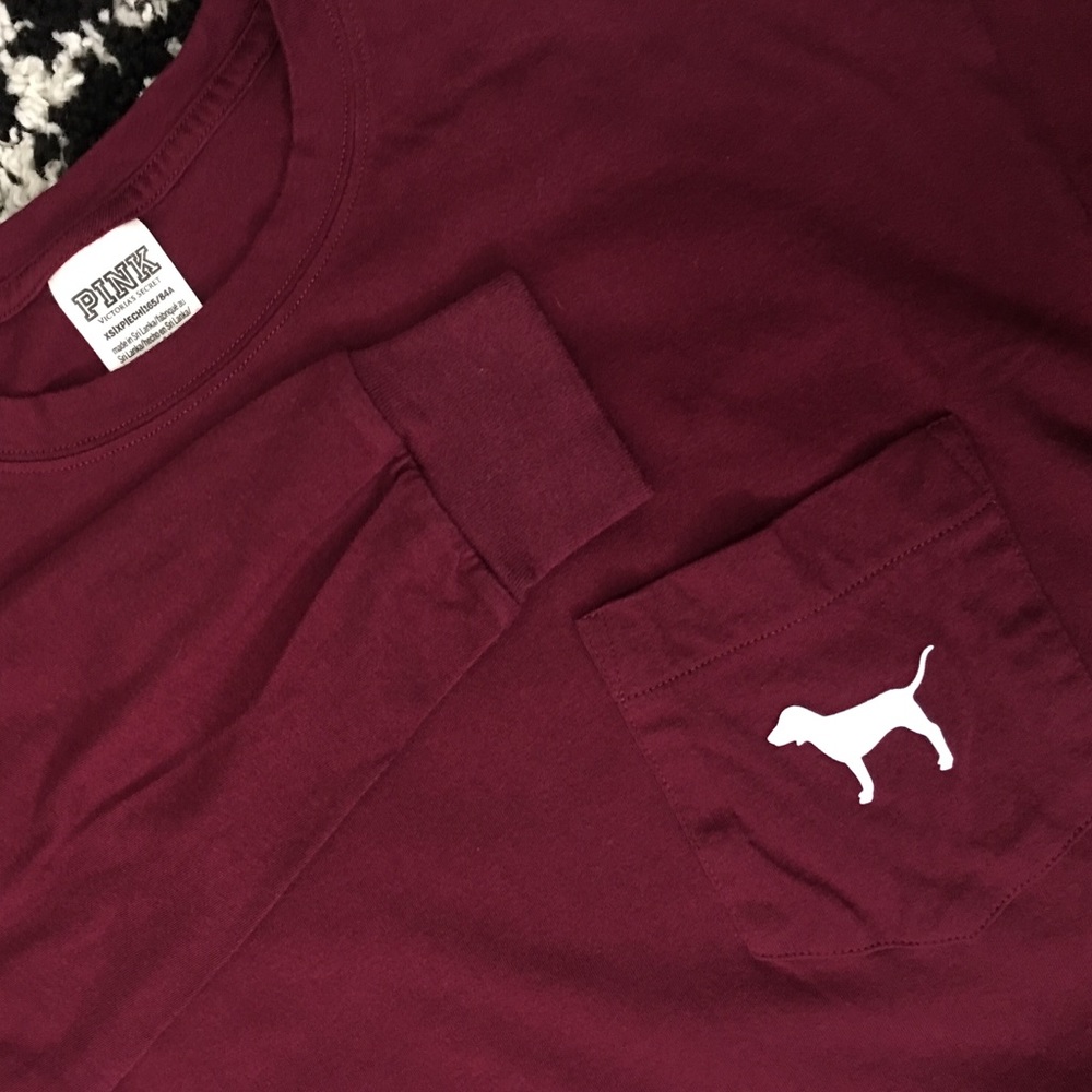 PINK Oversized Long Sleeve Shirt